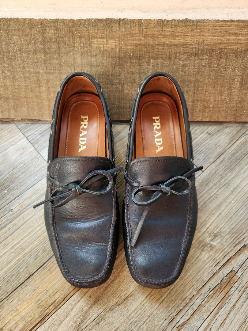 Prada Boat Shoes, Men's Fashion, Footwear, Casual shoes on Carousell