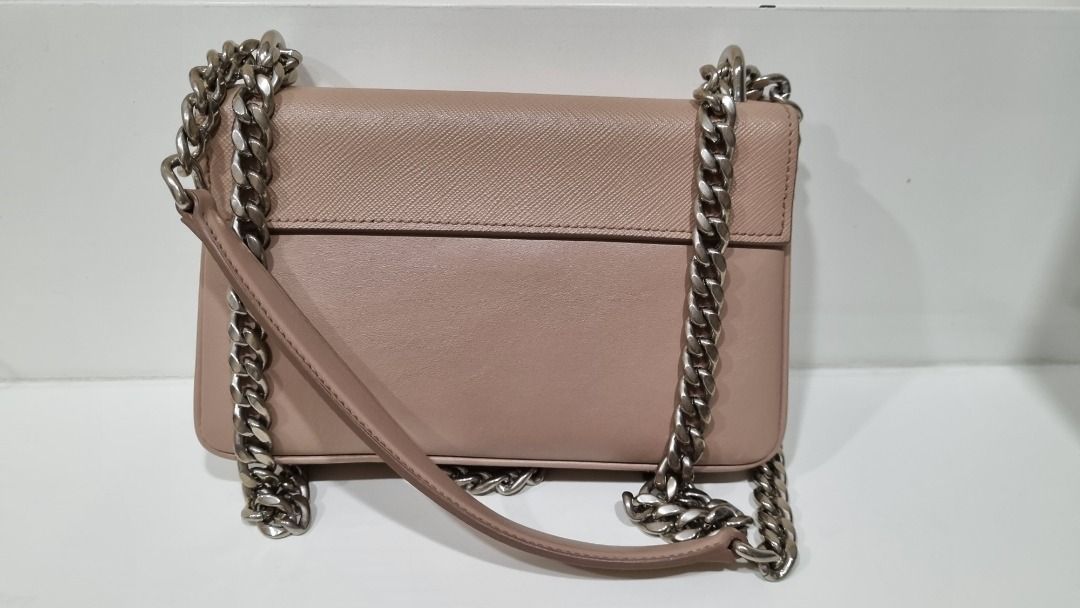 PRADA Saffiano Metal Mini Crossbody Bag Cipria 1282523