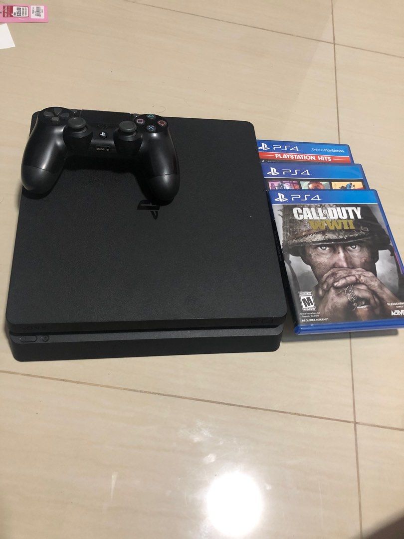 Restored PlayStation 4 Slim 500GB + 6 Hit Games! GTAV, Last Of Us