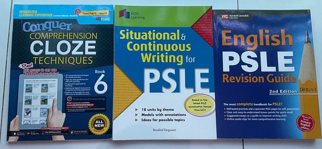 PSLE english revision guide, sit. writing, close compre, Hobbies & Toys ...