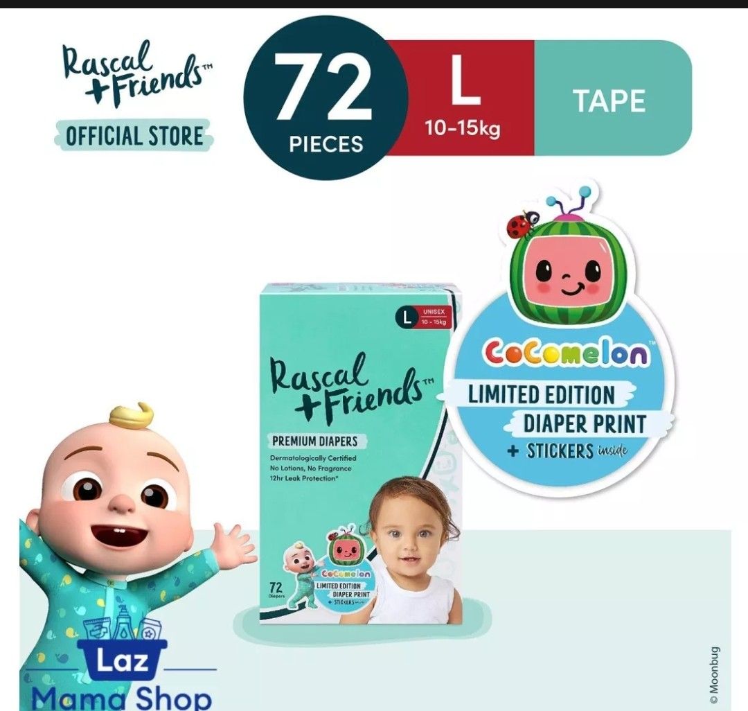 Rascal + Friends Diaper Pants, Babies & Kids, Bathing & Changing, Diapers &  Baby Wipes on Carousell