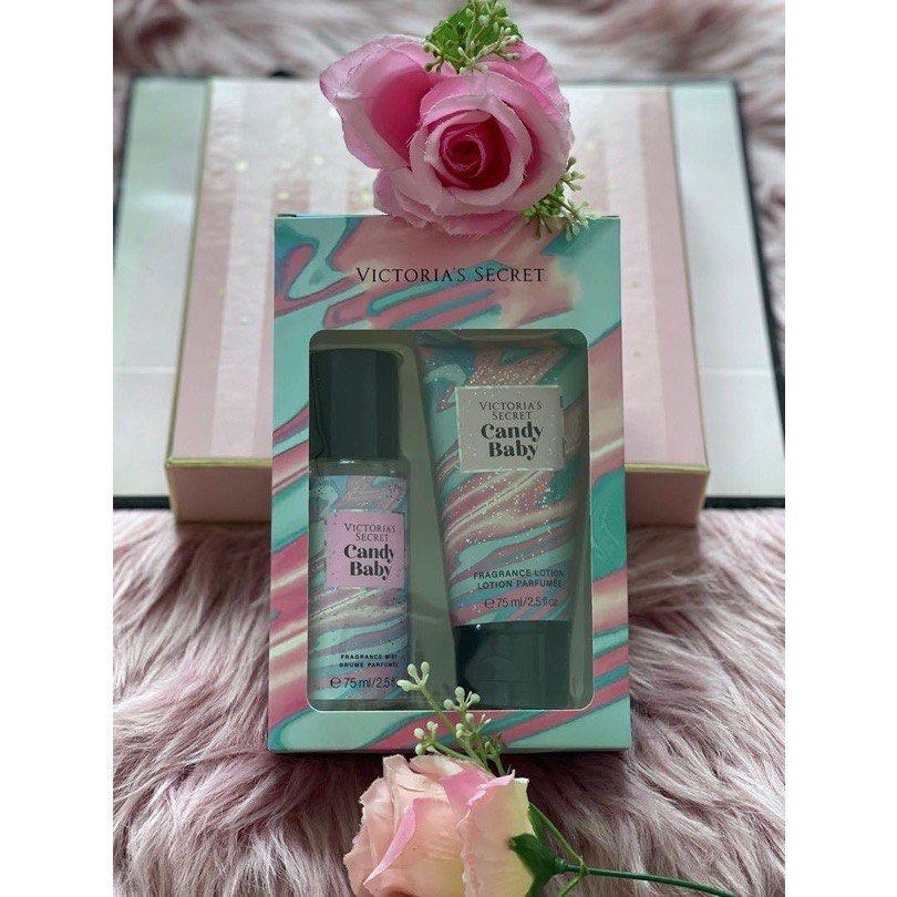 Ready Stock Victoria s Secret Candy Baby Gift Box 2in1 Lotion