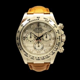 White store leather watch
