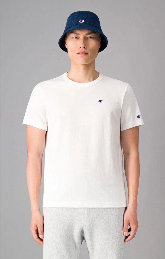 S Champion SMALL C LOGO T SHIRT WHITE
