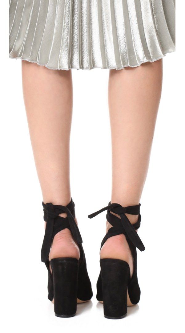 Schutz Archie Wrap Peeptoe Heels, Women's Fashion, Footwear, Heels on ...