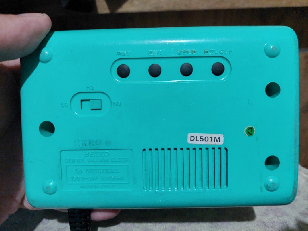 Seiko vintage digital desk clock, Furniture & Home Living, Home Decor