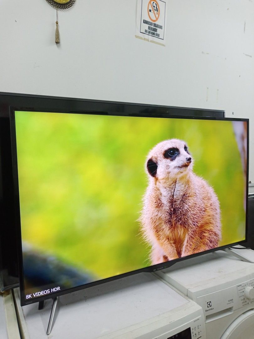 SHARP AQUOS 50 Inch 4K UHD Smart Tv, TV & Home Appliances, TV