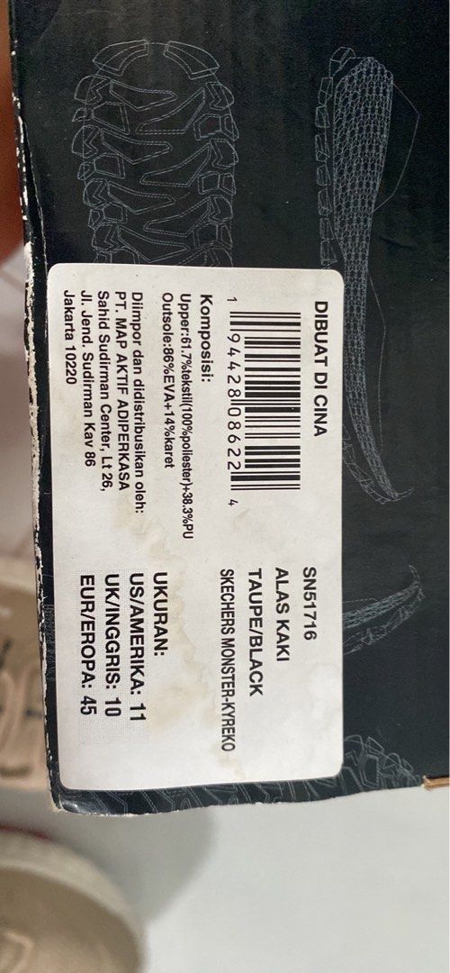 SKECHERS MONSTER : KYREKO (TAUPE), Fesyen Pria, Sepatu ...