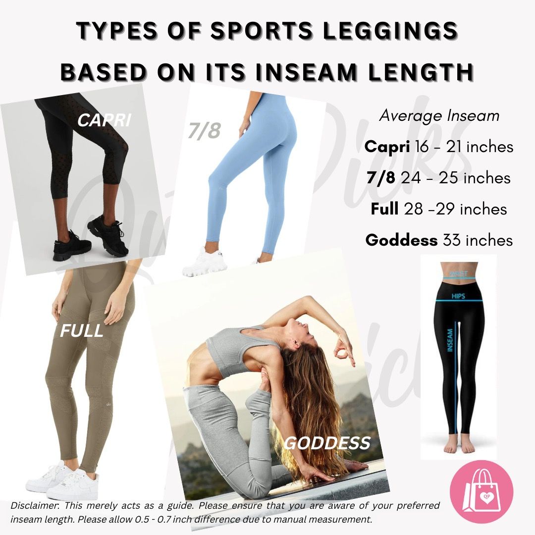 SM) IUGA Full Length Sports Leggings 11422, Women's Fashion
