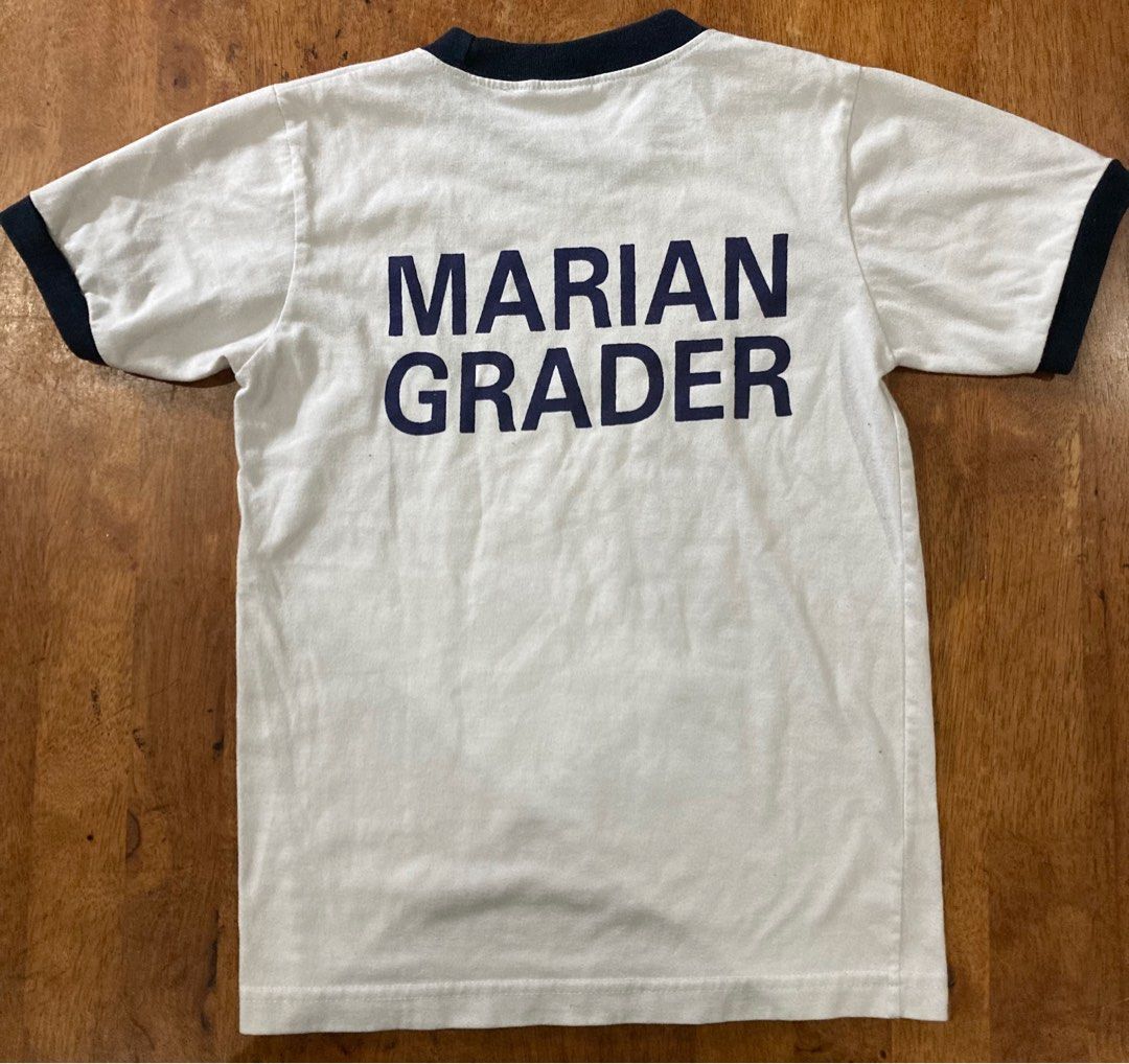 St Mary QC PE Tshirt (Category: Babies & Kids Fashion) located in Quezon City. Submitted by tipidtipid (Listing ID 1206549739, Image 3). Description: 2pcs - St Mary’s PE Tshirt for Grade School. Good Condition. Size 12.