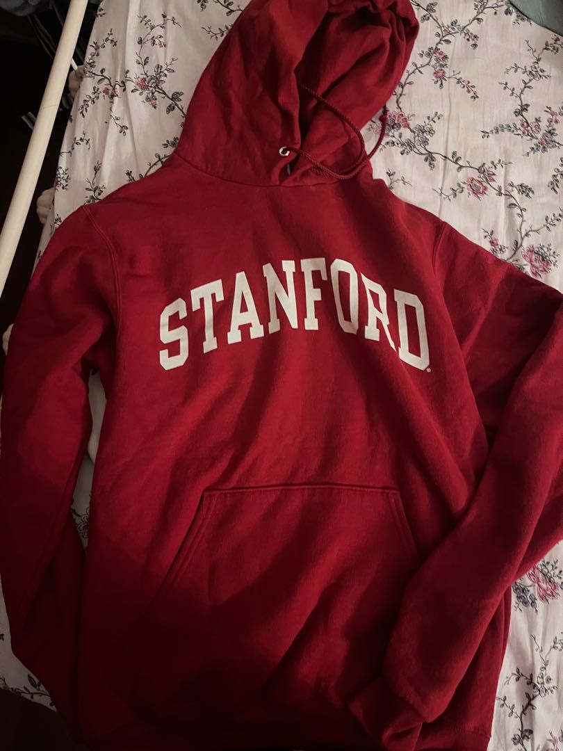 Stanford Champion hoodie pullover in red Men s Fashion Coats
