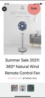 Cheap Sunrise 360degrees fan