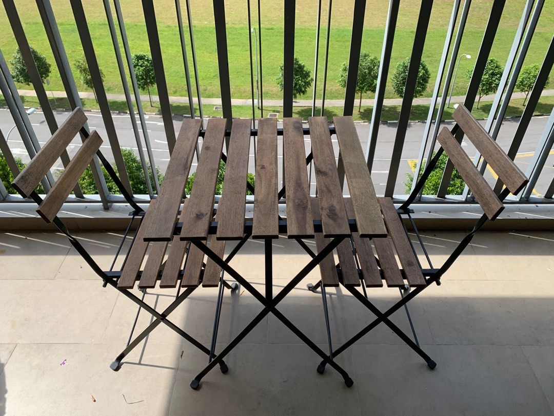 IKEA Table and Chairs for Garden / Balcony Compact and Collapsible