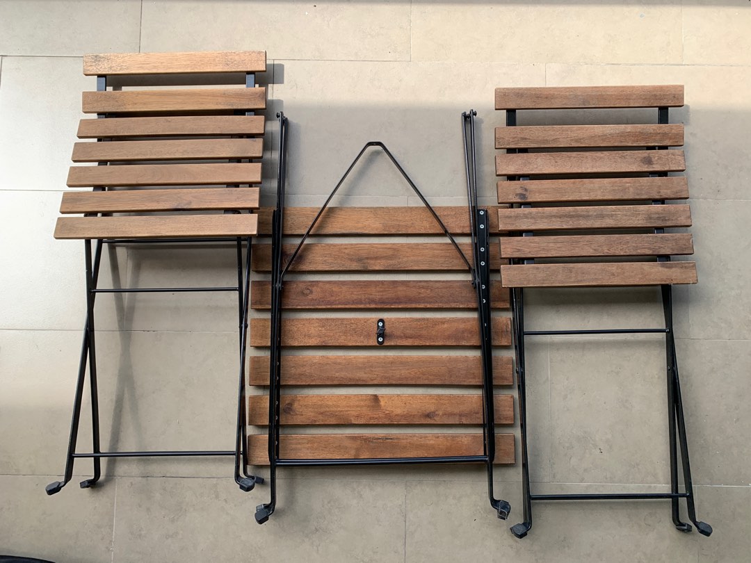 IKEA Table and Chairs for Garden / Balcony Compact and Collapsible