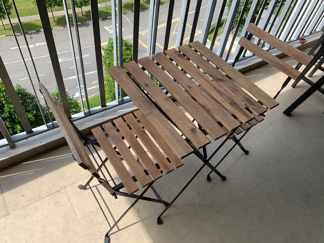 IKEA Table and Chairs for Garden / Balcony Compact and Collapsible