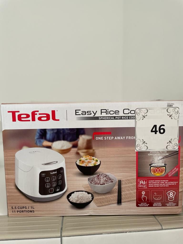 Tefal Easy Rice Compact Fuzzy Logic Rice Cooker 1.0L RK7301 (5.5 Cups