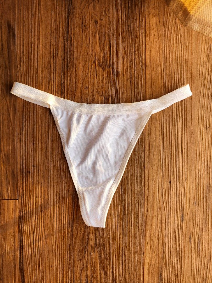 Turkish X-Lady sexy white thing backless underwear panty with design on the  back, Men's Fashion, Bottoms, New Underwear on Carousell