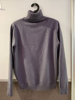 Unisex Sweater - Turtle neck winter sweater with velvet lining