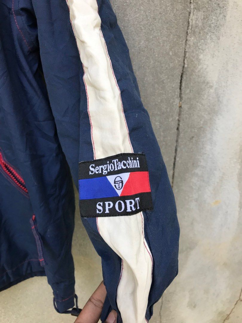 vintage sergio tacchini sport half zipper jacket Men s Fashion