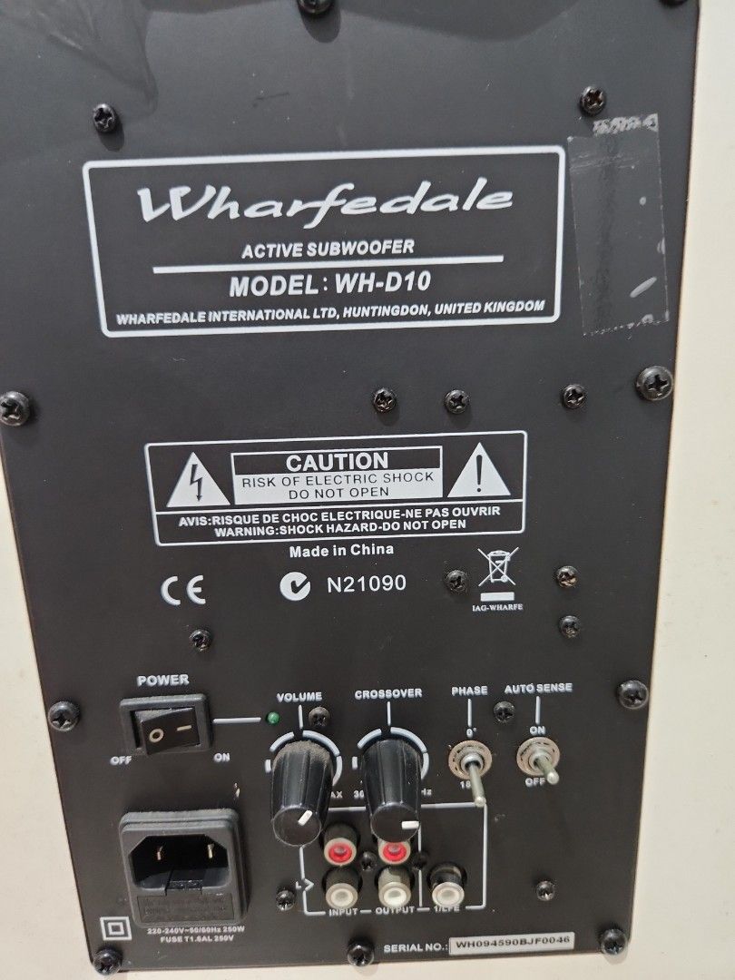 Wharfedale WH-D10 subwoofer (white), Audio, Soundbars, Speakers ...