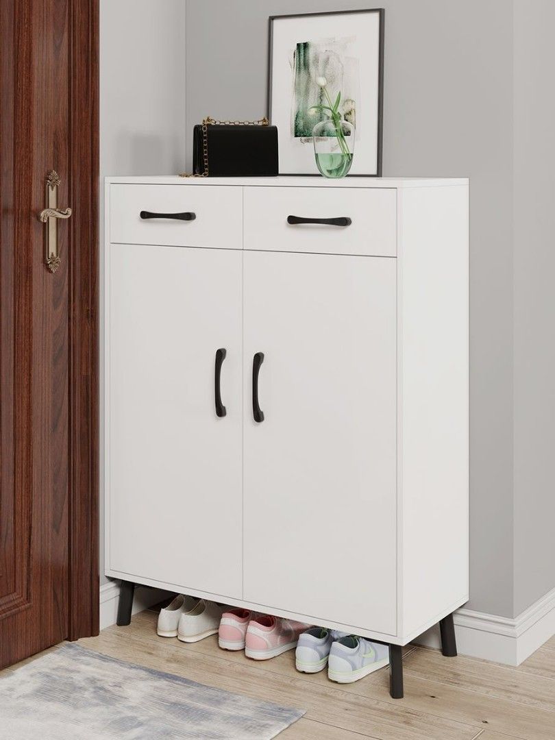 White shoe cabinet best sale