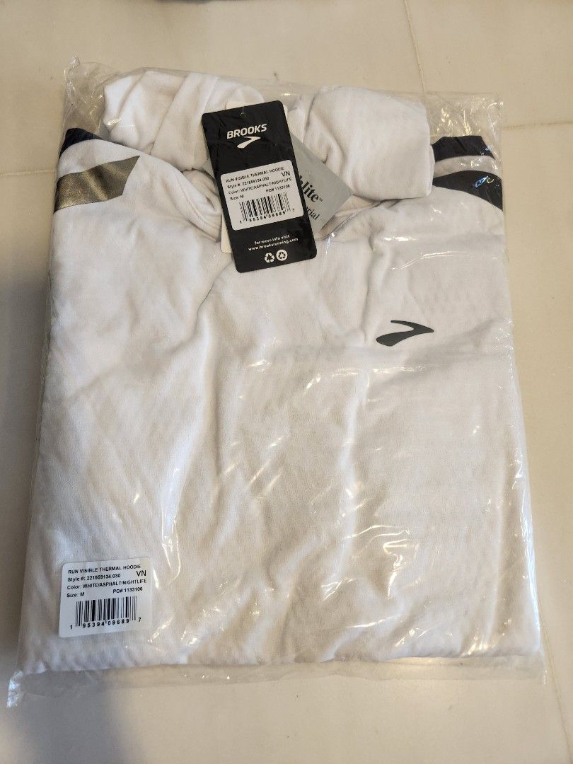White thermal hoodie
