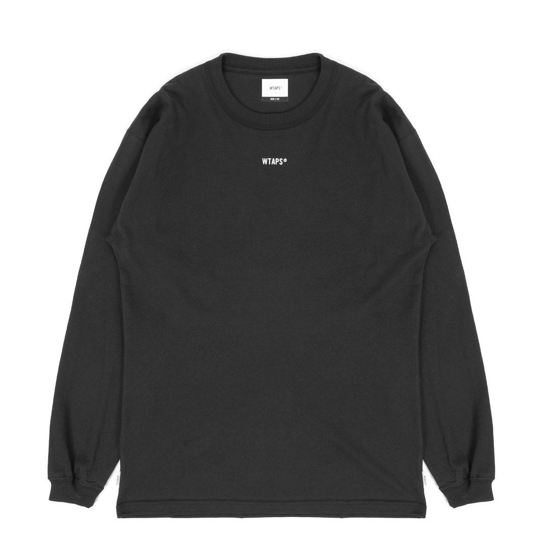 WTAPS 21AW CROSSBONES LS TEE BLACK SIZE 05 XXL, 男裝, 上身及套裝