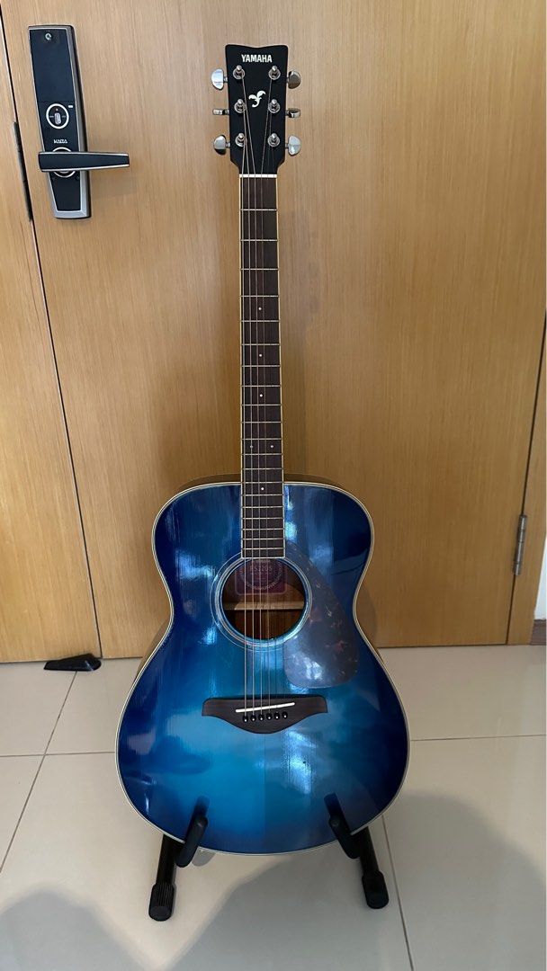 Yamaha FS720S Acoustic Guitar Cobalt Aqua Blue Hobbies Toys