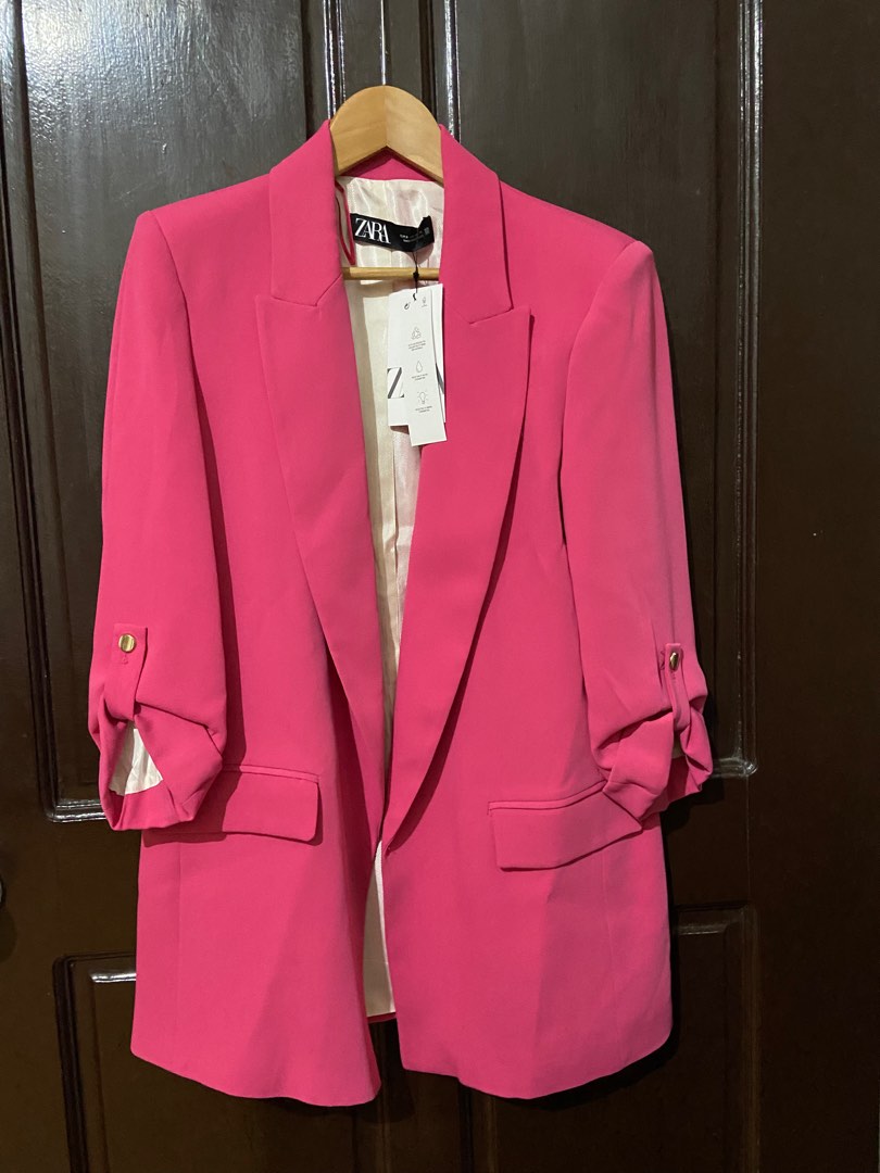 Zara Rolled up sleeves blazer, Women's Fashion, Coats, Jackets and