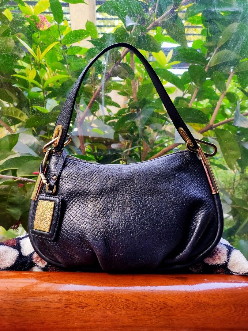 Anne klein black new arrivals handbag