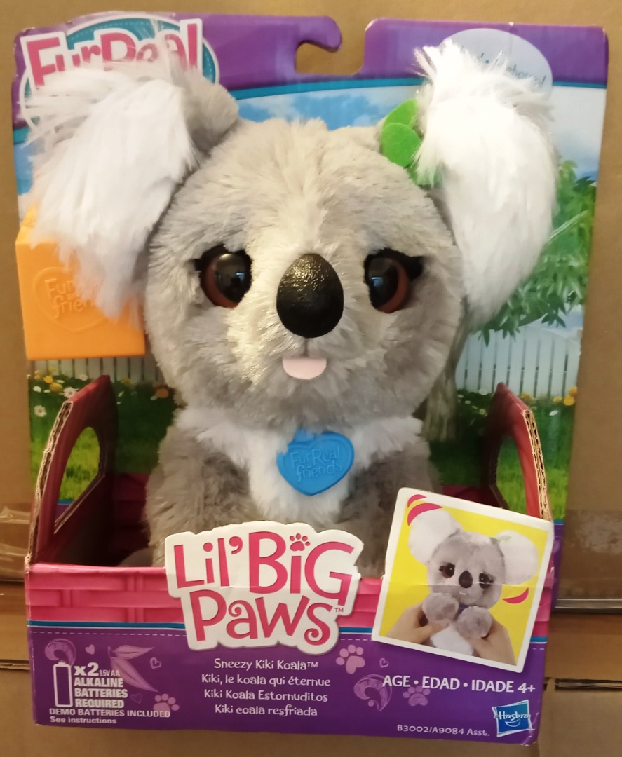 罕見2014年澳洲版Hasbro Furreal Friends Lil Big Paws Sneezy Kiki