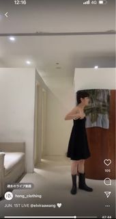 復古洋裝（藏藍）