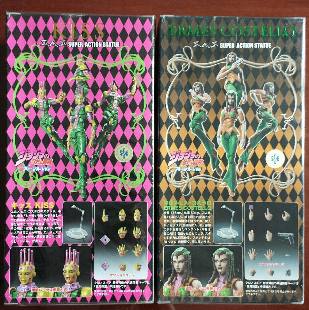 全新未開超像可動jojo 奇妙冒險第六部part 6 艾梅斯ermes 替身kiss 興趣及遊戲 玩具 遊戲類 Carousell