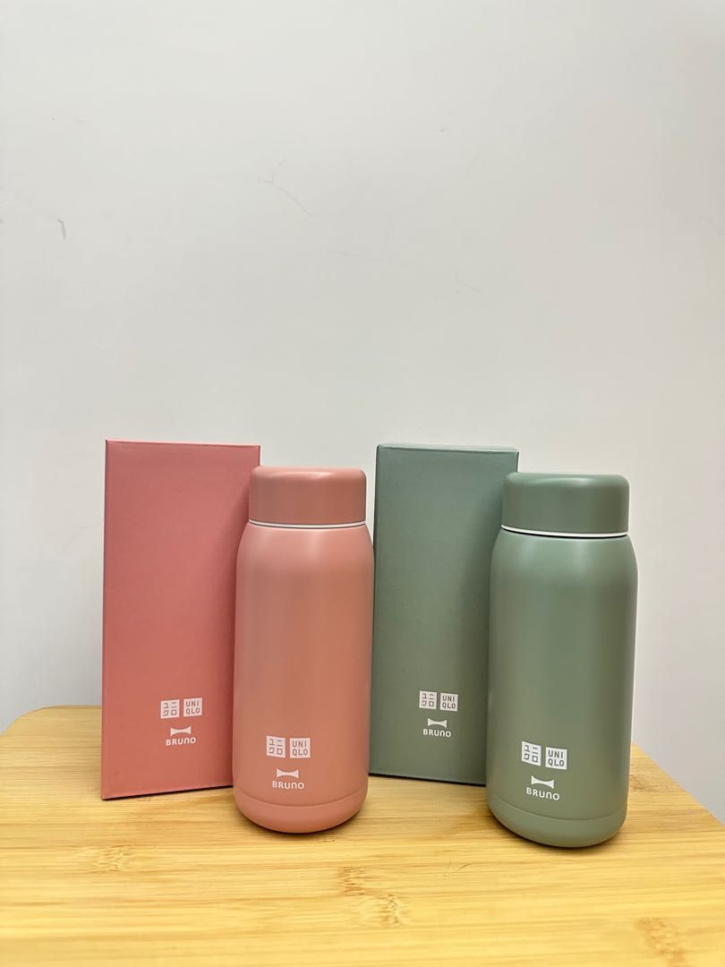 全新Bruno x Uniqlo 保溫杯特別版Thermal Bottle , 傢俬＆家居, 廚具和