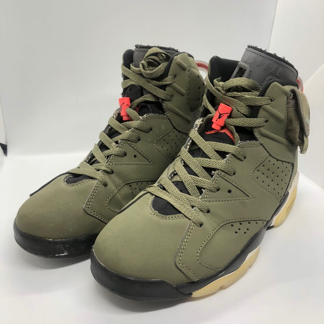 Travis Scott X Air Jordan 6 Medium Olive shoes because your feet deserve to be as cool as your Instagram profile pic