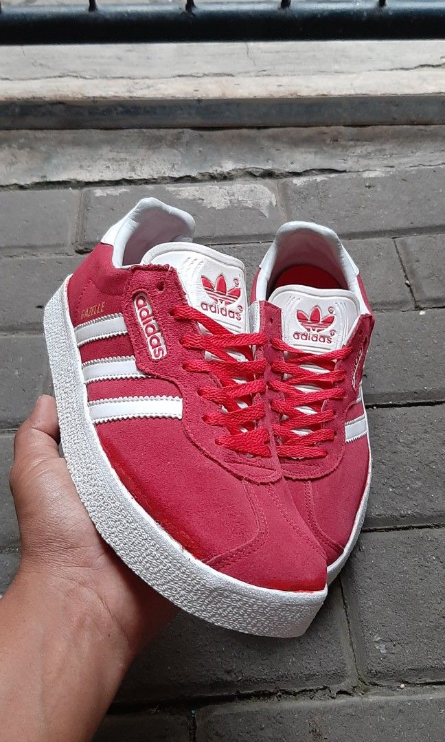Adidas Gazelle Super Red White Gold Herren BB5242 DE 55 OFF