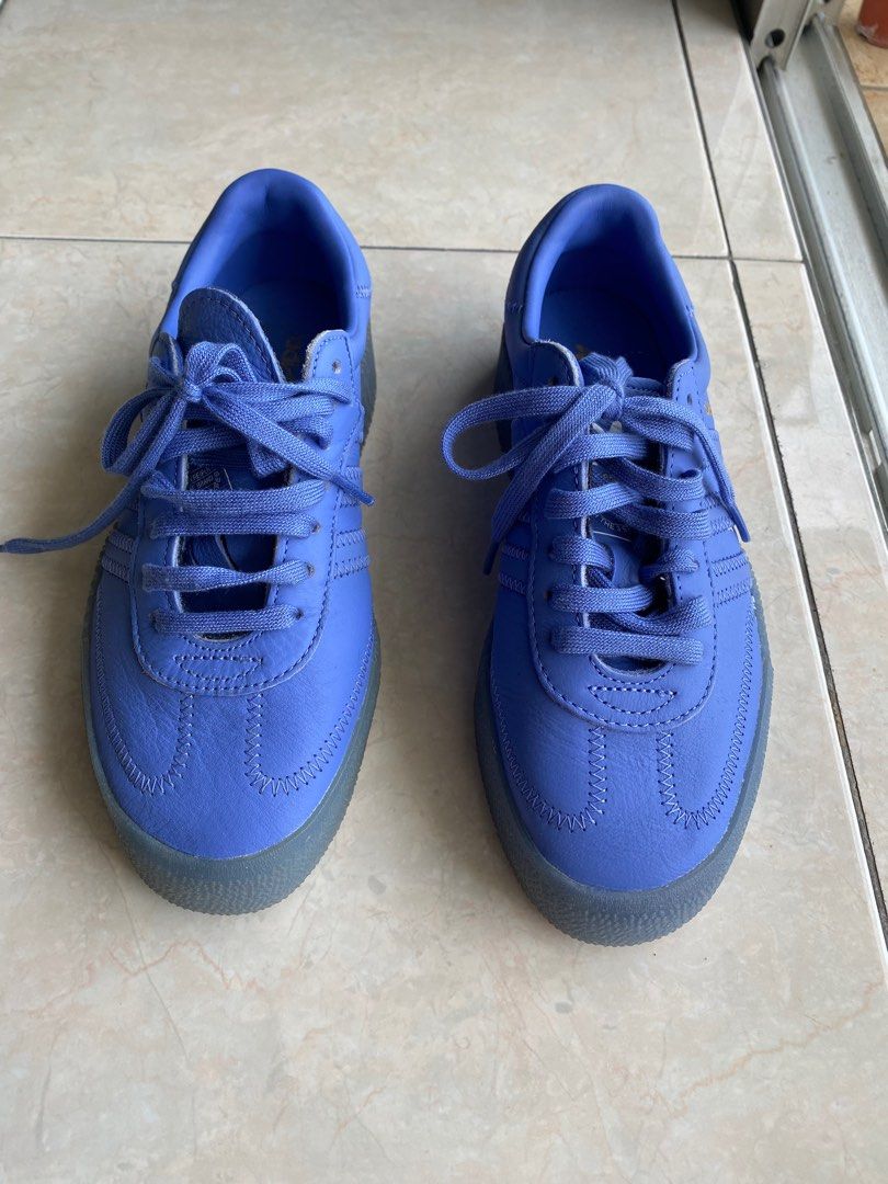 Adidas Samba Rose Blue Platform Sneakers