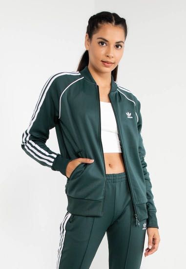 Adidas SST Track Jacket Mineral Green Men s Fashion Activewear
