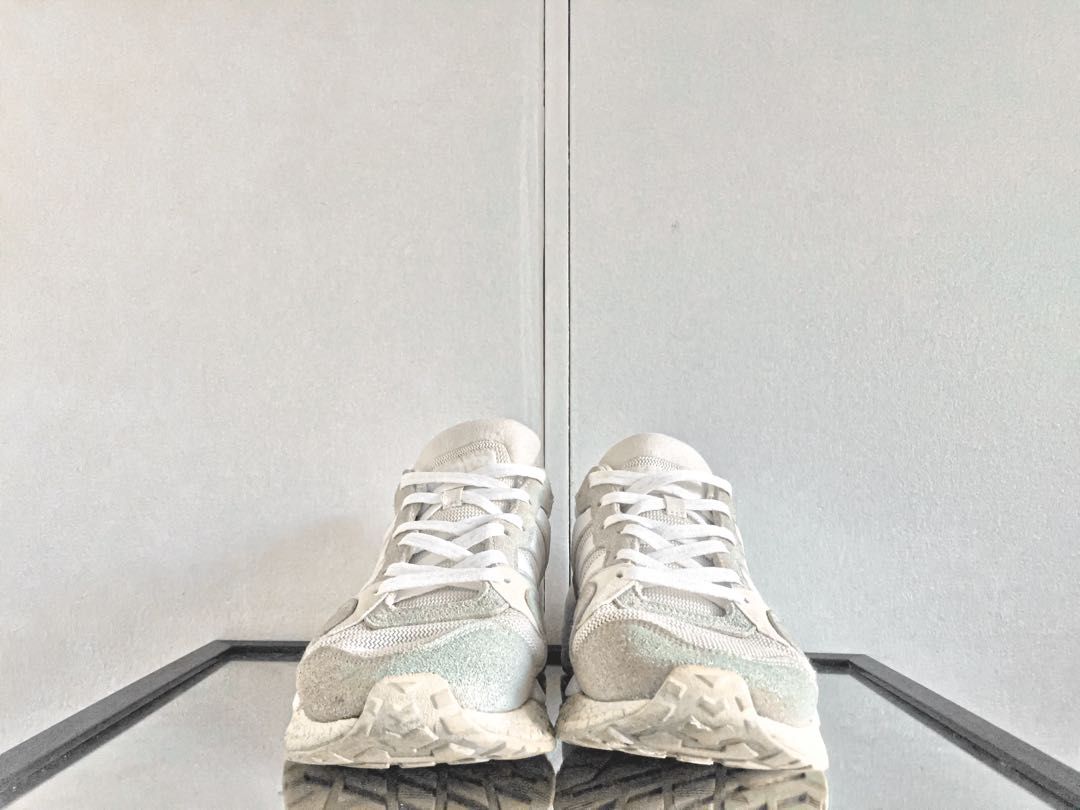 Adidas zx930 x eqt online never made triple white
