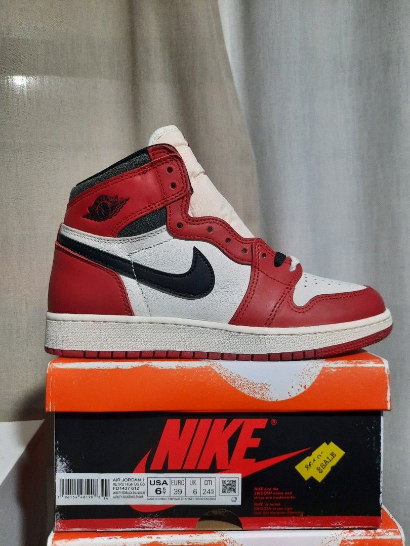 Air Jordan 1 Retro High OG Lost and Found GS 6.5y Size 7 7.5