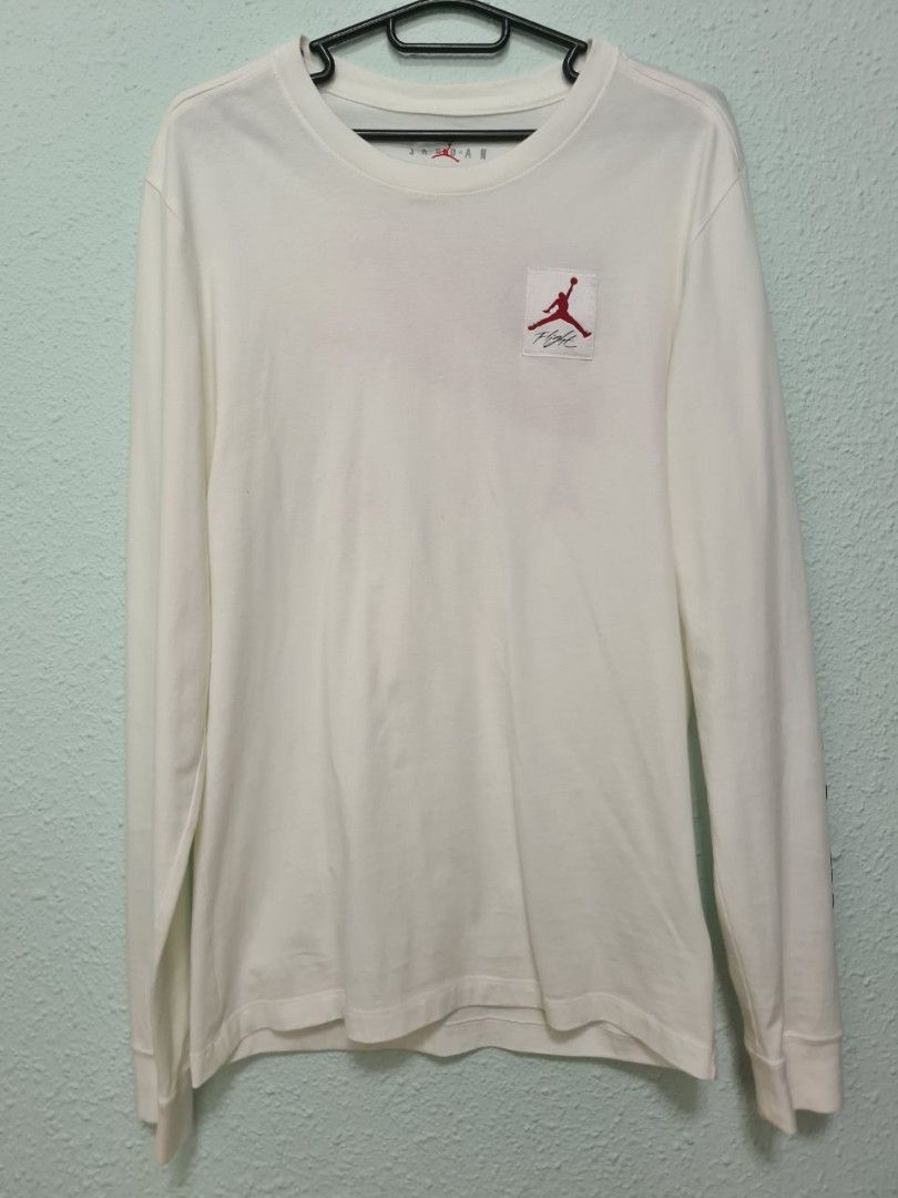 Red long new arrivals sleeve jordan shirt