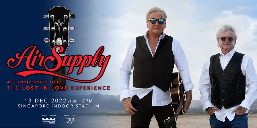 Air Supply concert, Tickets & Vouchers, Event Tickets on Carousell