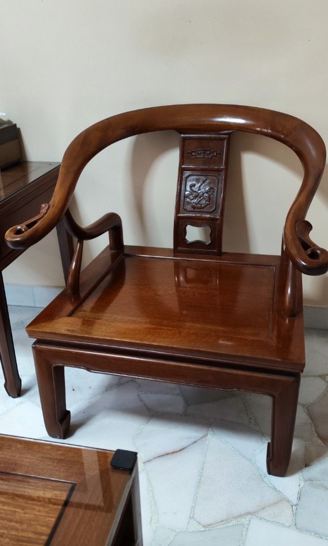 Antique Chinese Rosewood Sofa Set, Furniture & Home Living, Furniture