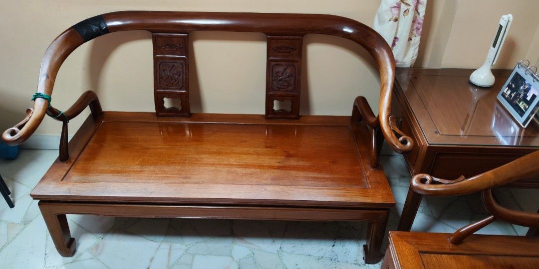 Antique Chinese Rosewood Sofa Set, Furniture & Home Living, Furniture