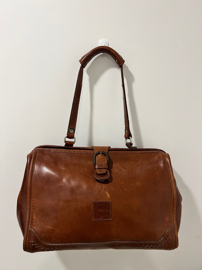 Antique leather bag, Women's Fashion, Bags & Wallets, Shoulder Bags on