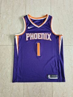 Phoenix Suns 1 Devin Booker City Edition Swingman Purple 3D Jersey