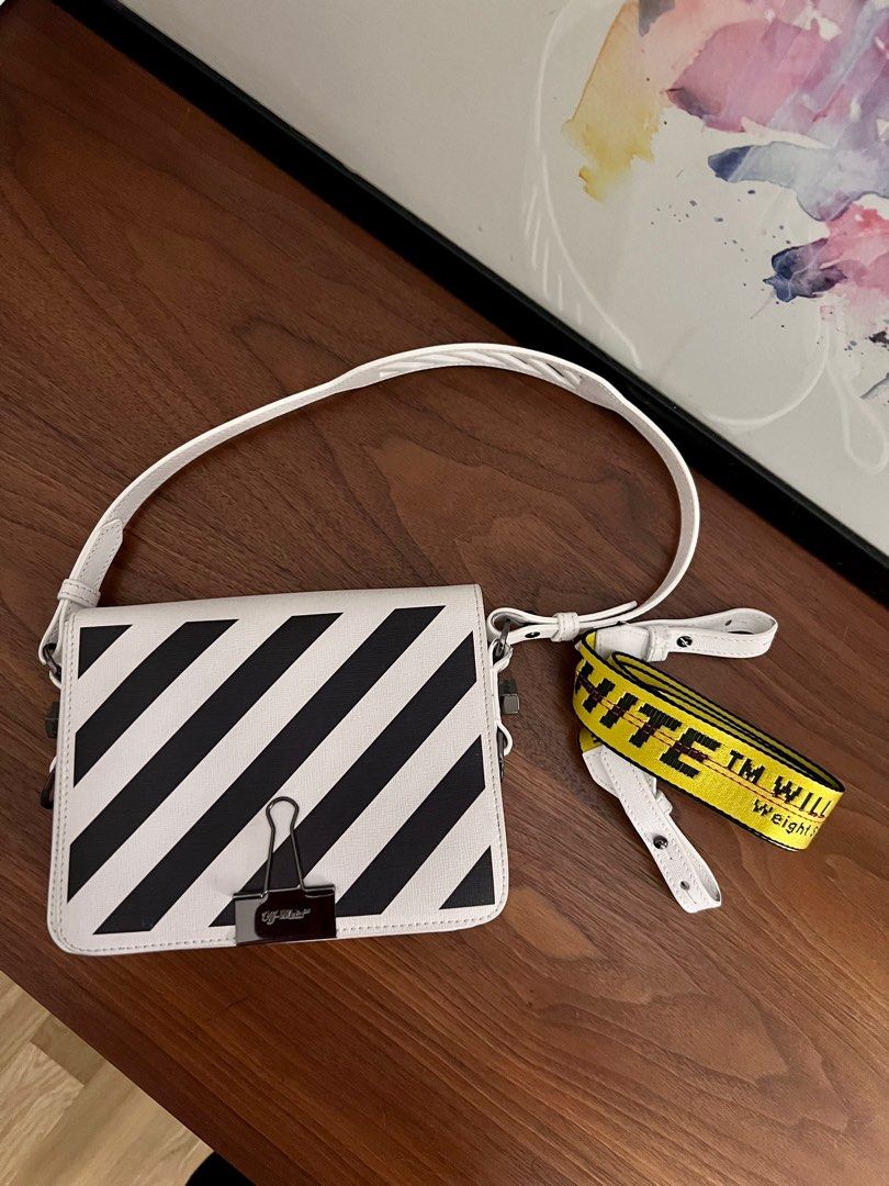 OFF-WHITE c/o virgil abloh silver bag, Luxury, Bags & Wallets on Carousell