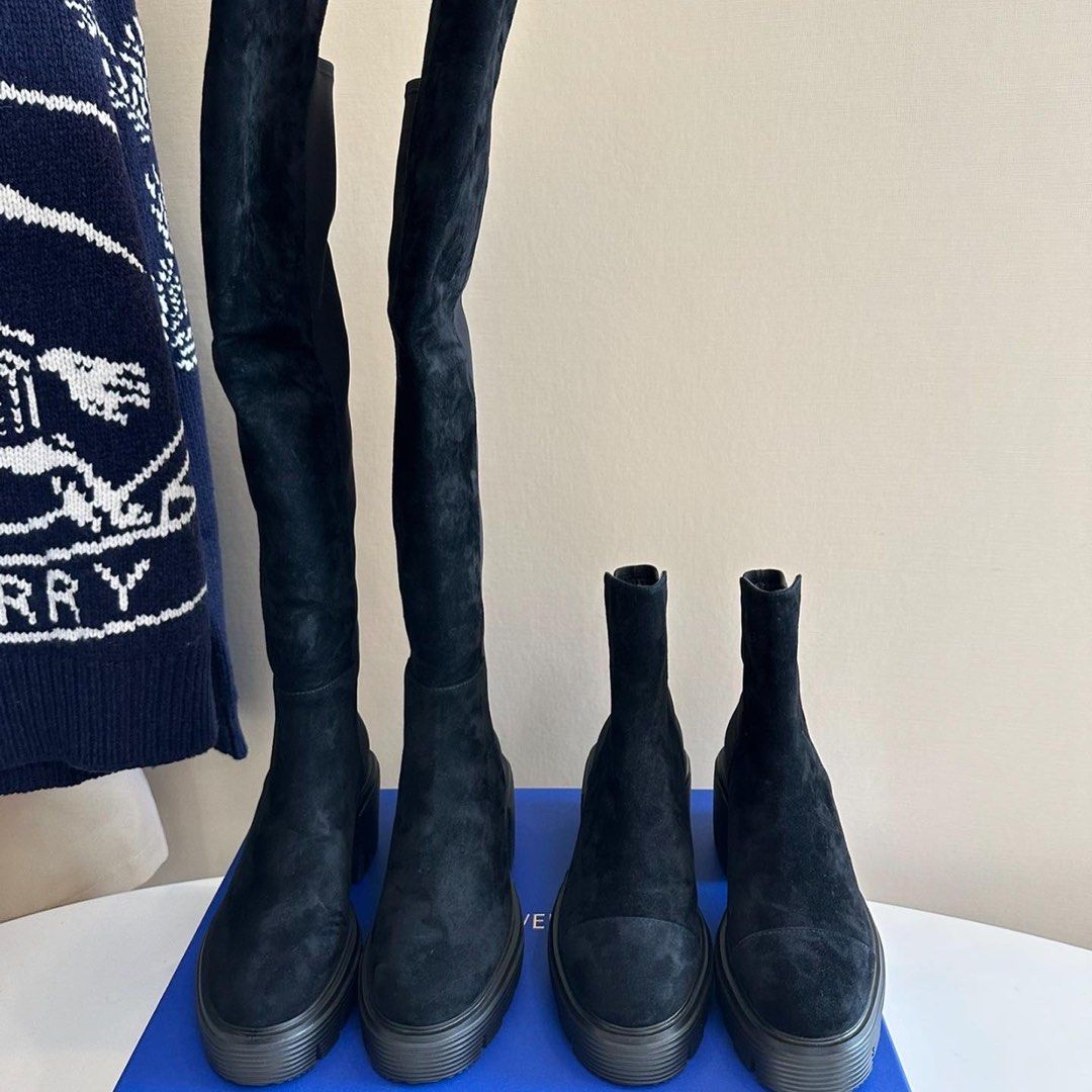 Chunky black suede boots new arrivals