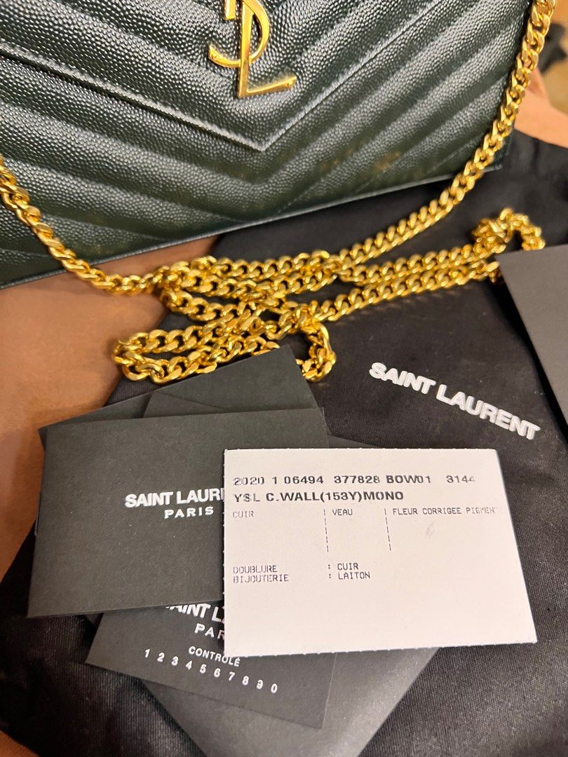 SAINT LAURENT WOC GOLD - 19 CM – ETEFT AUTHENTIC