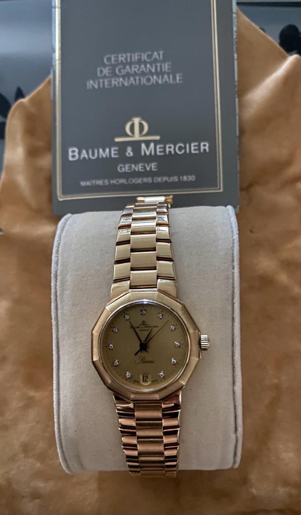 Baume mercier riviera 18k gold sales